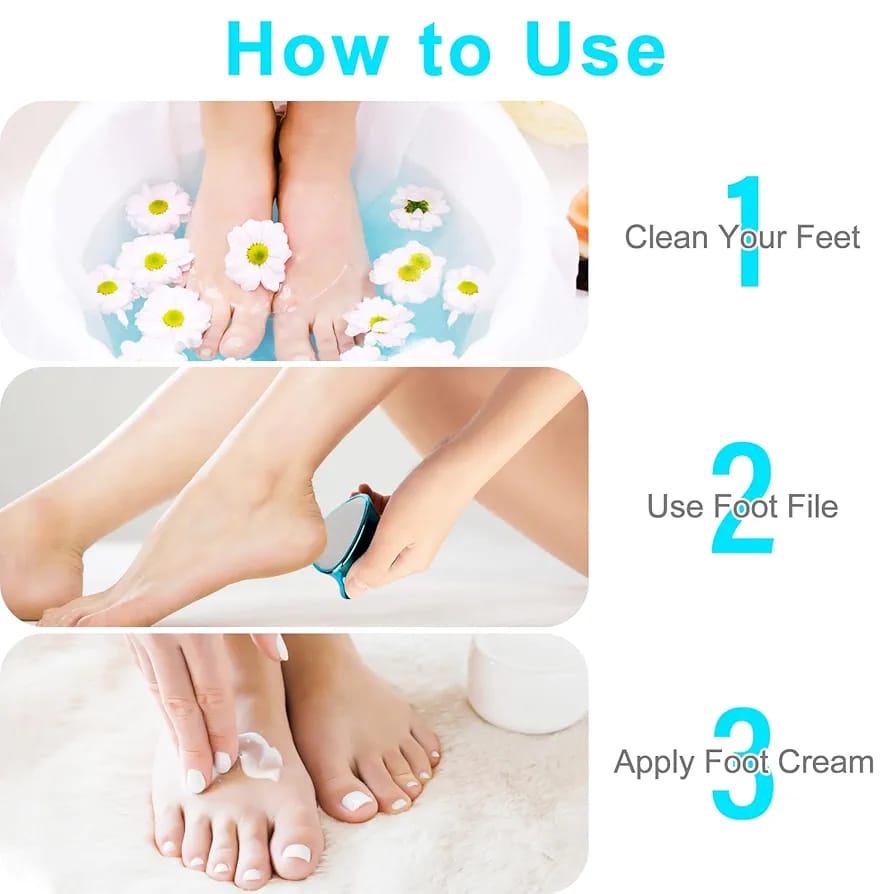 2 in 1 Double-Sided Nano Glass Callus Remover & Crystal Hair Eraser - CheckNpays