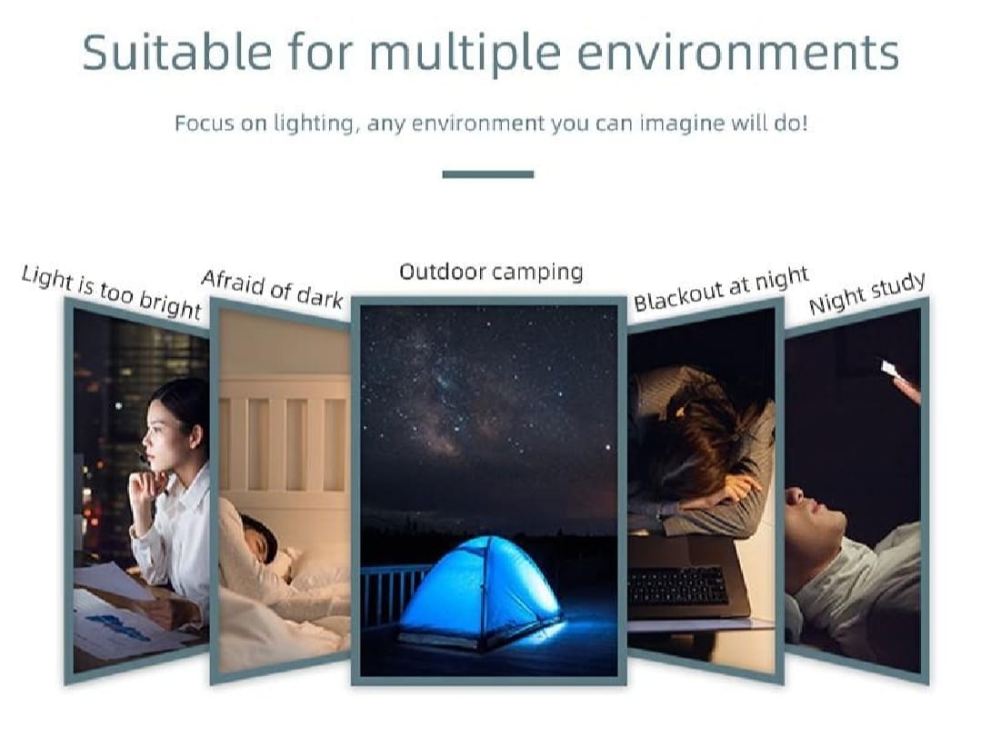 7 Pcs Mini USB LED Light Bulbs Portable Plug-in Night Lamps