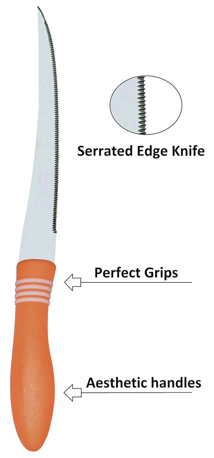 2 Pcs Concord Stainless Steel Kitchen Knife Multipurpose Table Knife with