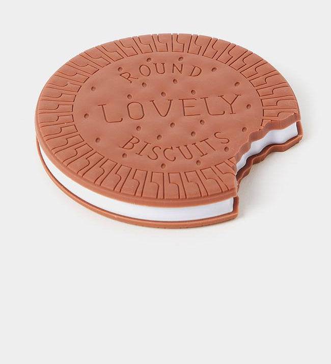 Biscuit Shaped Notebook 80 Pages Round Steno Pad for Students, Artists