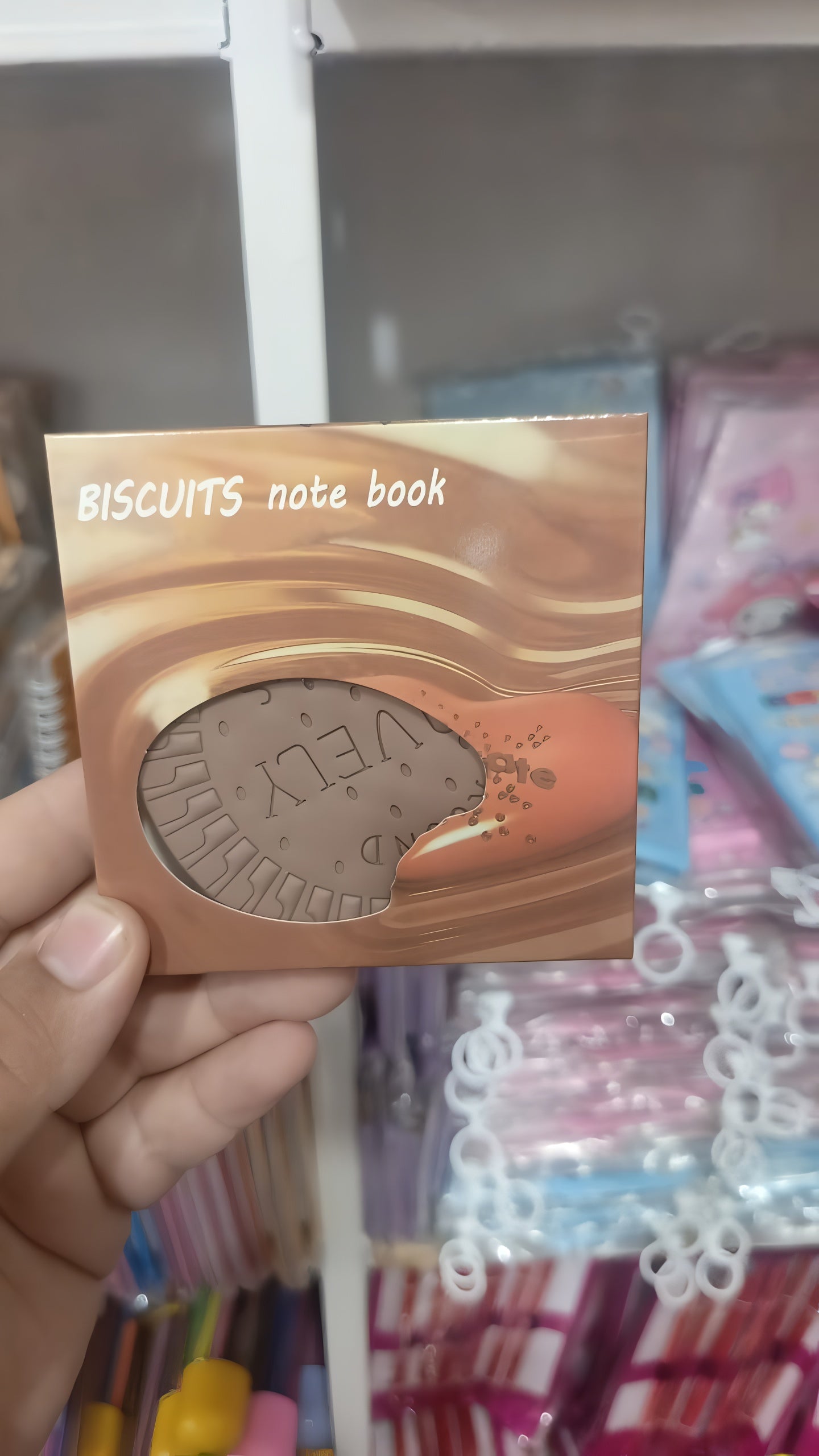 Biscuit Shaped Notebook 80 Pages Round Steno Pad for Students, Artists