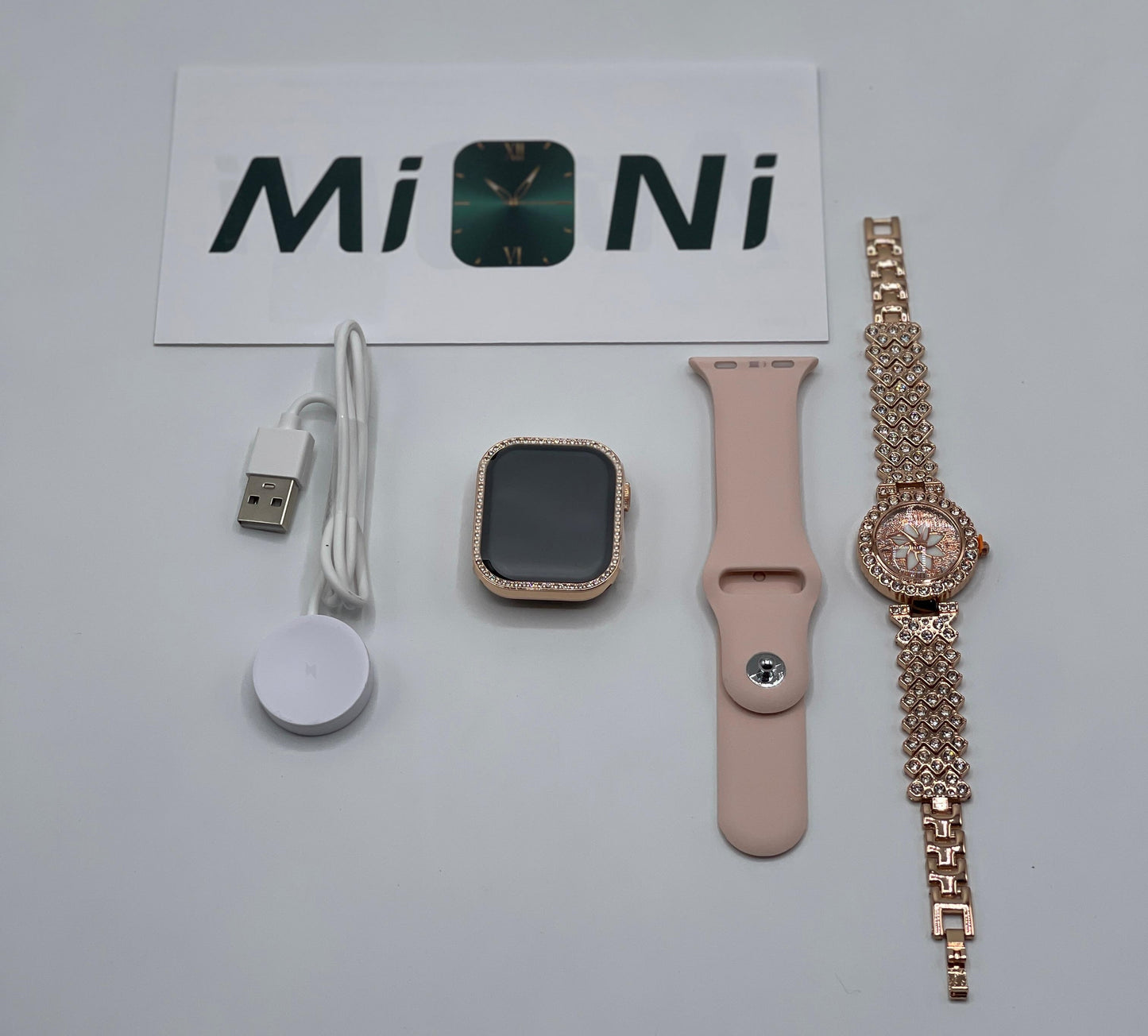 Mi Ni ZW10 DO Elegant Diamond Series Smartwatch Bluetooth Calling, Health