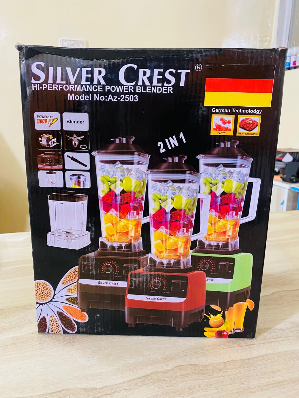Silver Crest 2-in-1 Heavy Duty Blender 4500W | 2-Litter Jar +