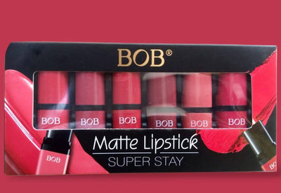 Pack of 6 Bob Super Stay Matte Lipstick Set | Best Quality