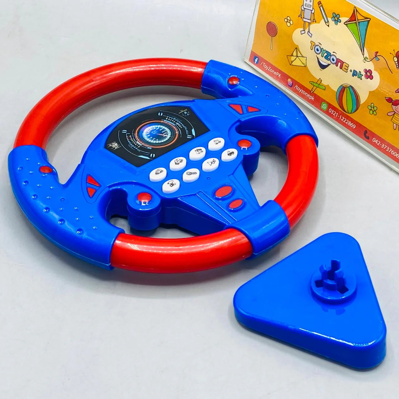 Simulation Driving Car Steering Wheel Learning Toy For Kids (random color)