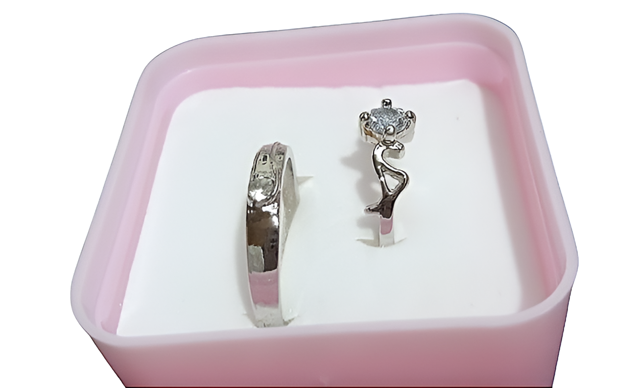 1 Pair of Couple ring for engagement and friendship gift | Stainless