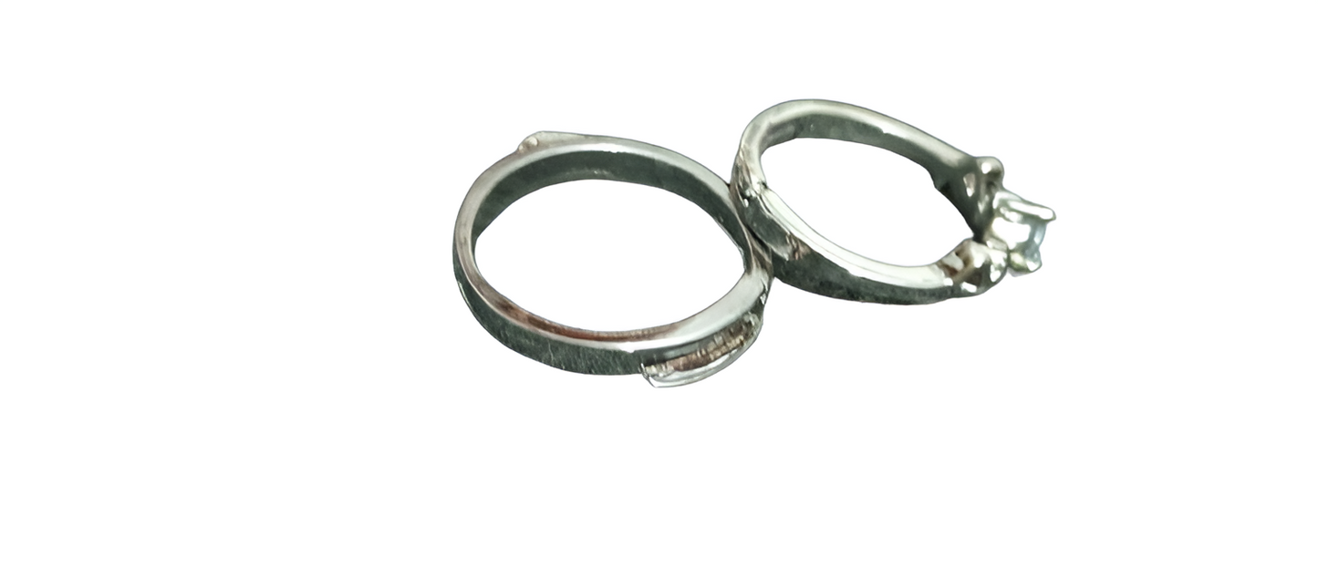 1 Pair of Couple ring for engagement and friendship gift | Stainless