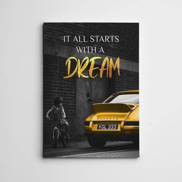 Metal Printed 1pcs Motivational quotes For home and office wall decor