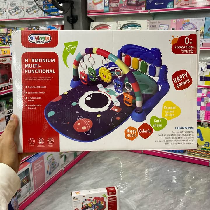 Kids Musical Piano Gym Mat With Music & Lights - (Imported) (random