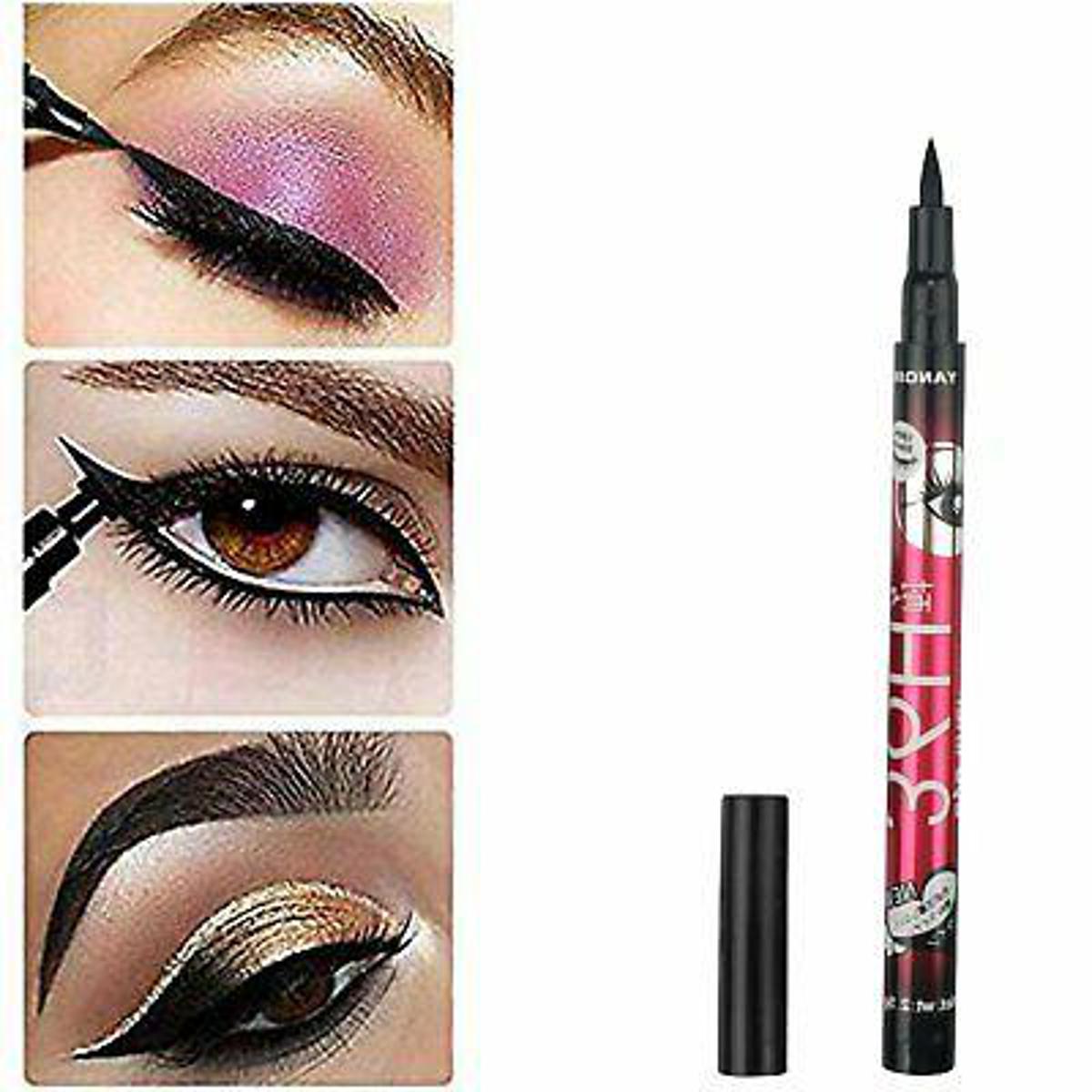 (Pack of 06) YANQINA 36H Precision Liquid Waterproof Eyeliner Pencil | Eye