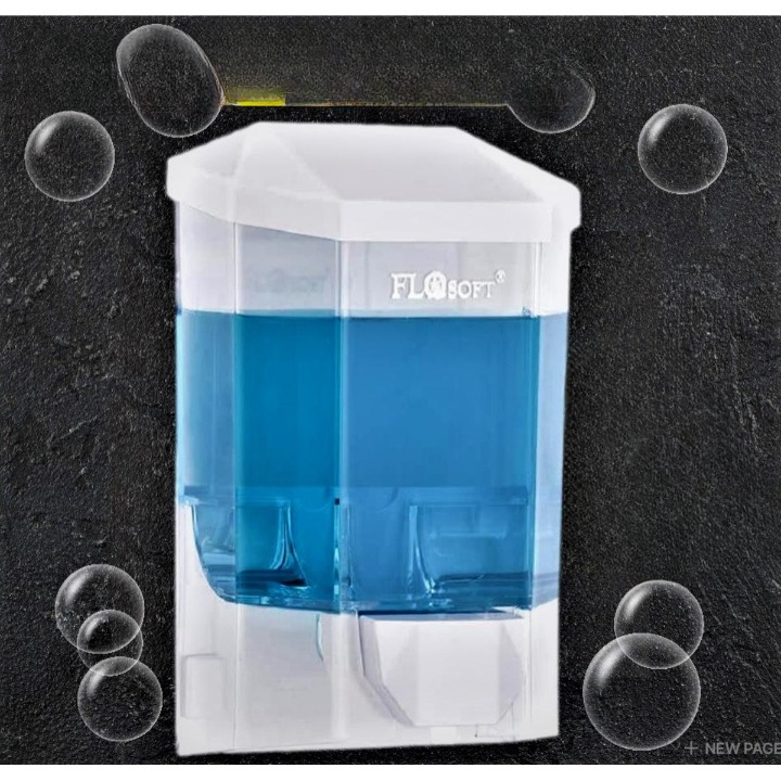 FLOSoft Wall Mounted Liquid Soap / Sanitiser / Shampoo Despencer (500 ML)