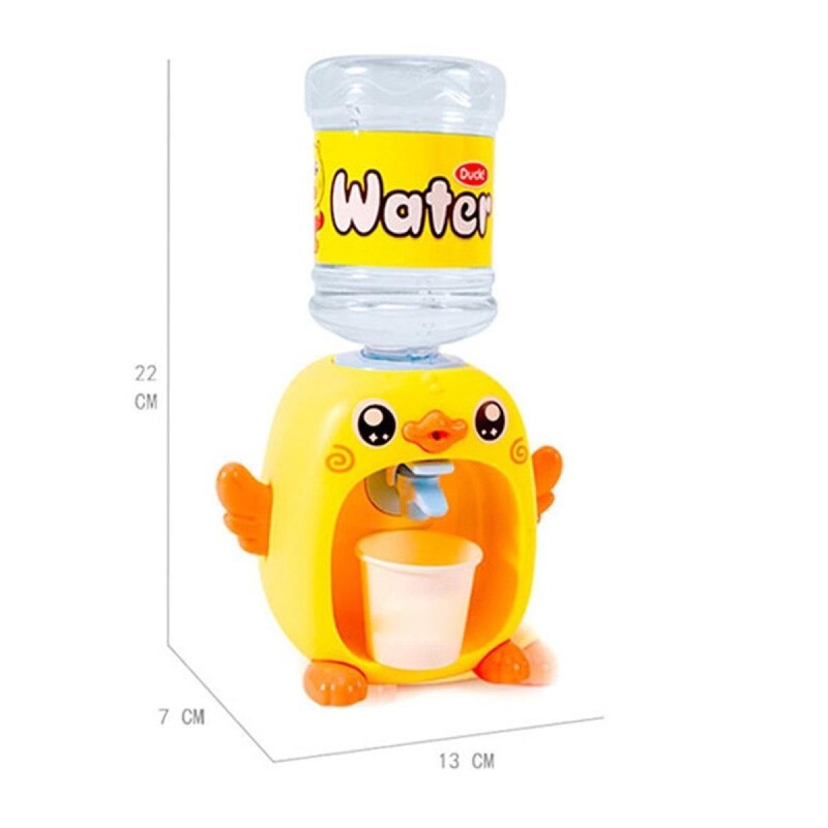 Mini Cute Simulation Duck Water Dispenser Set Toy Educational Playhouse Drinking