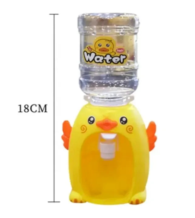Mini Cute Simulation Duck Water Dispenser Set Toy Educational Playhouse Drinking