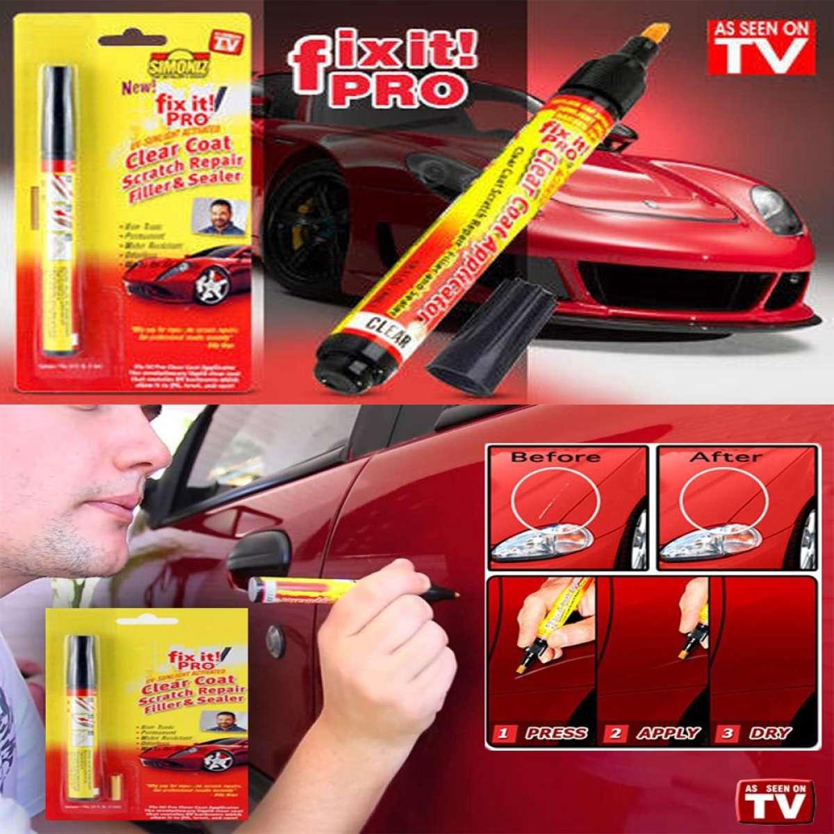 Fix It Pro Car Scratch Repair Remover Pen Magic Clear Coat Applicator
