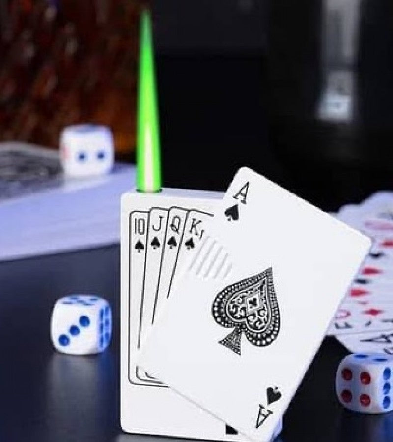Refillable Fancy Poker Lighter Creative Poker Cool Lighters Refillable Best Gift For