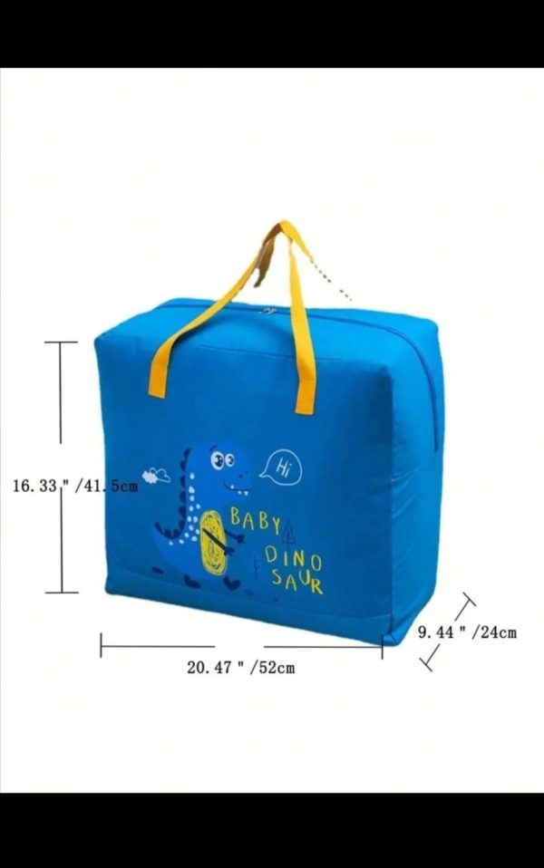 Baby Dinosaur Cloth Organizer And Storage Handbag Portable | only blue color