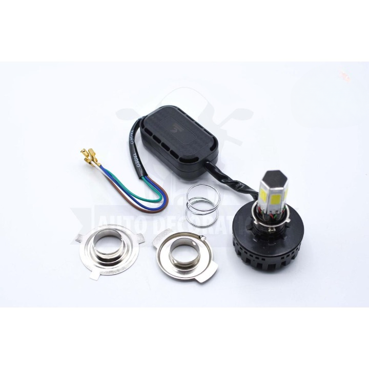 M6 LED Universal Headlight with Fan for All Bikes | universal fitting