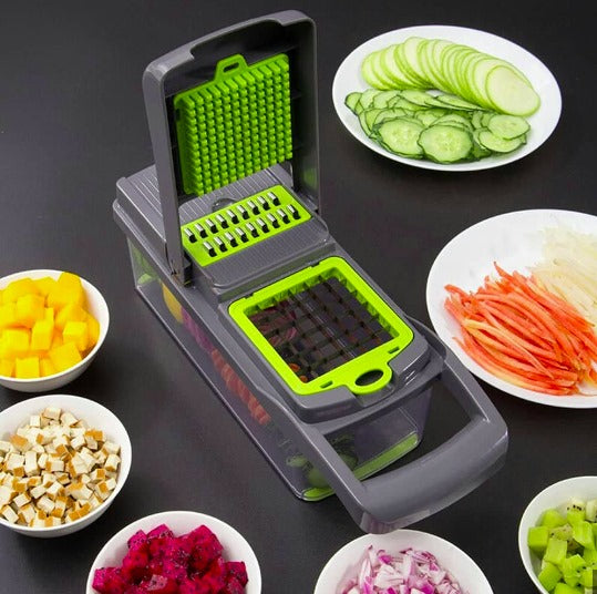 16 IN1 Mandoline Slicer Veggie Food Chopper Vegetable Cutter Tomato Carrot Grater