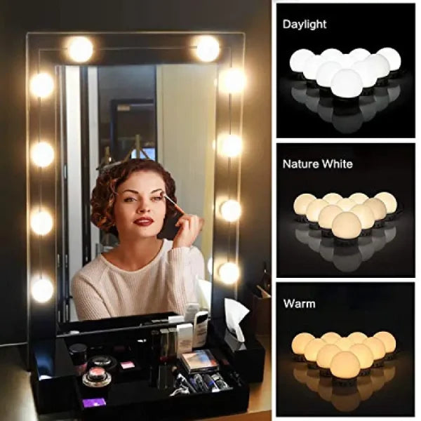 Vanity Mirror Fill Light Bulb | Changeable Luminance 3 Colors LED USB