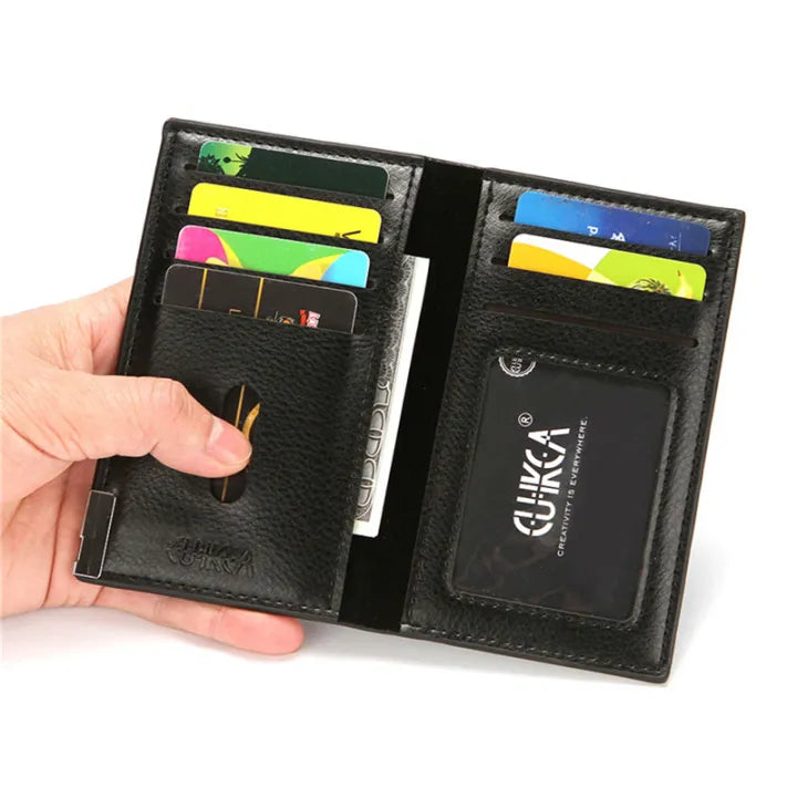 Men PU Leather Wallet Business Clutch Bag Multi Card Slot Credit Card