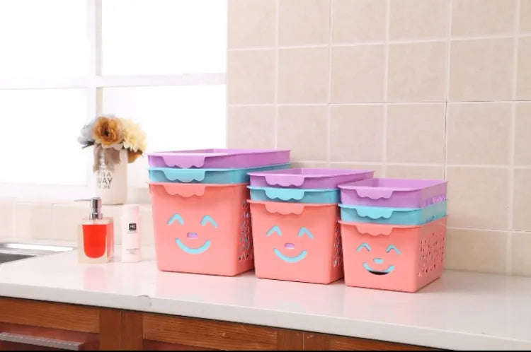Smile basket Without cap pack off 3 | Storage Organizer Basket |