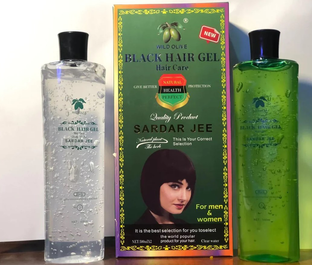 New SARDAR JEE Black Hair Color Gel 2 x 500ml Bottles -