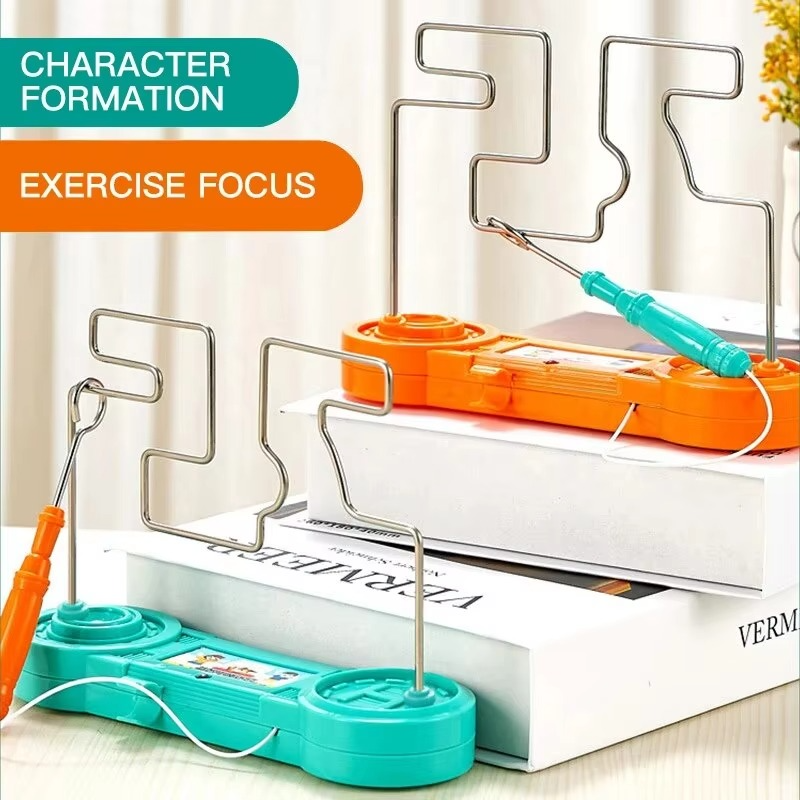 Bump Maze, Montessori Toy Electric Wire Maze Roller Game Touch Maze Puzzle