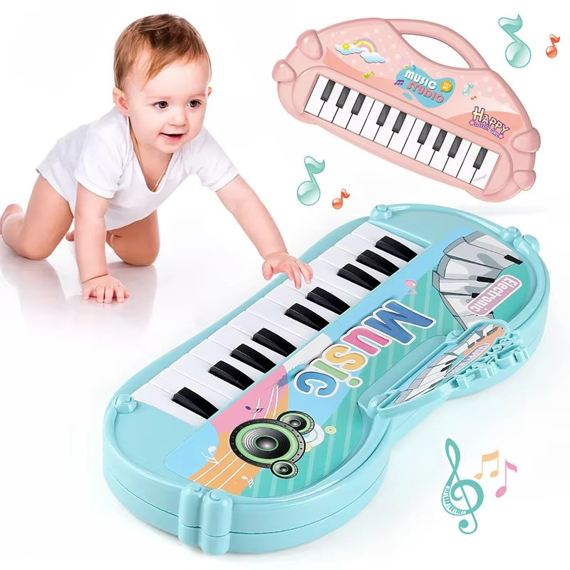Stuffed Electronic Piano Keyboard Toys 13 Key Early Educational Instrument Electronic Organ
