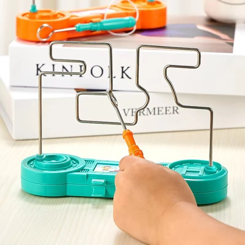 Bump Maze, Montessori Toy Electric Wire Maze Roller Game Touch Maze Puzzle