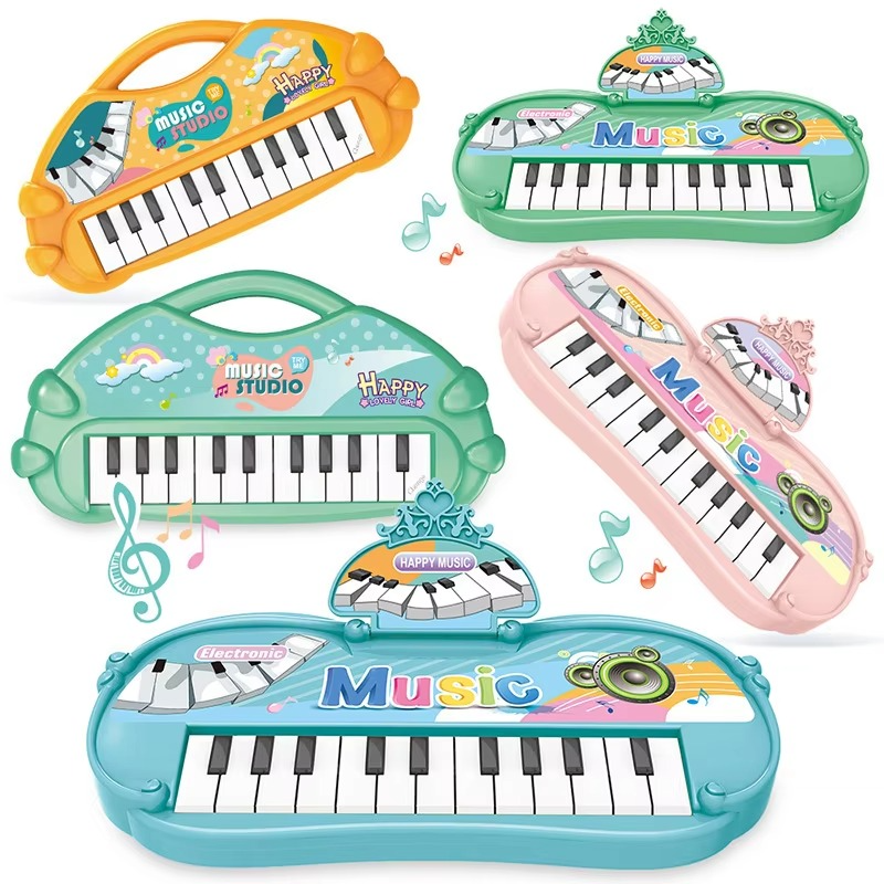 Stuffed Electronic Piano Keyboard Toys 13 Key Early Educational Instrument Electronic Organ