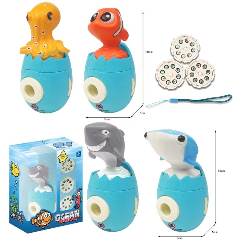 Factory Price Custom Ocean Animals Egg Machine Projector Toys Children Projection Toy