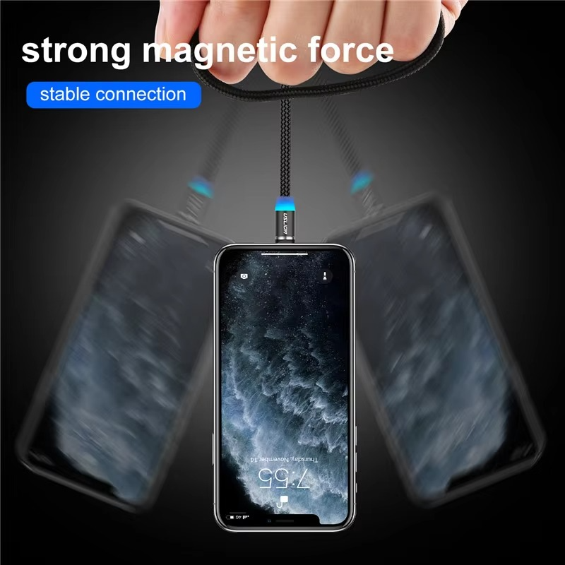 3-in-1 Magnetic Fast Charging Cable | Micro USB, Type-C & iPhone |