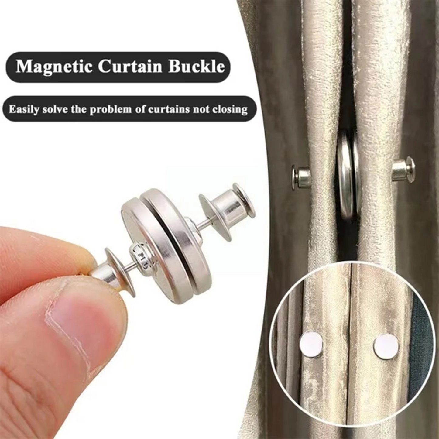 Curtain Pins, Curtain Tiebacks, Magnetic, Gap Resistant, Lace | Curtains, Curtain Accessories,