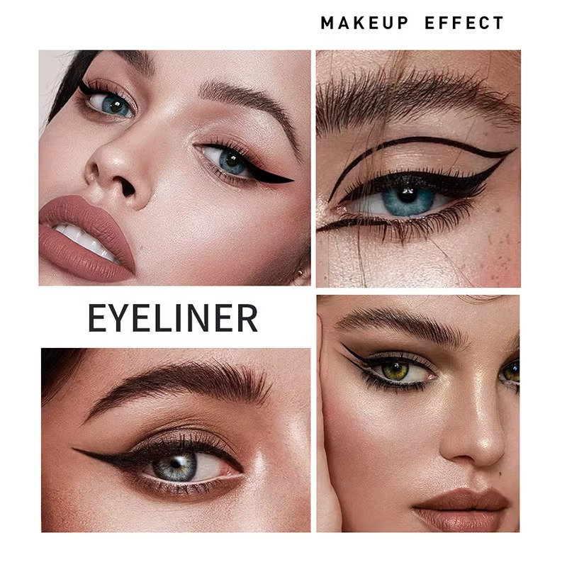2 in 1 Winged Stamp Liquid Eyeliner Pencil Waterproof Fast Dry Lasting