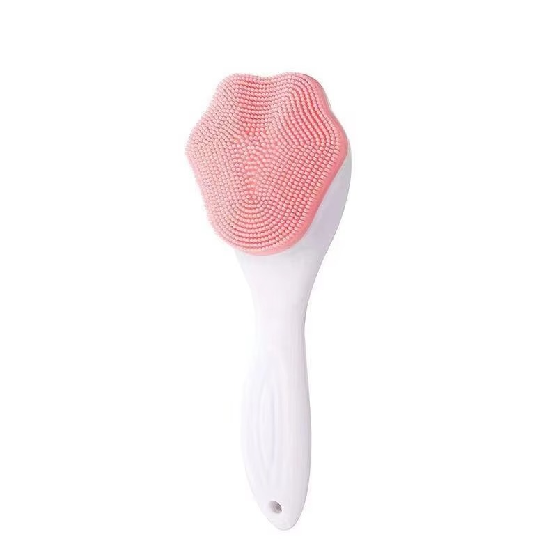 1 pcs Silicone Face Scrubber Exfoliating Brush, Manual Handheld Massager, Facial Cleansing