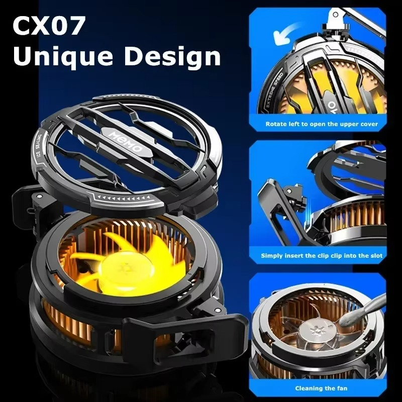 MEMO CX07 Mobile Phone Magnetic - Cooling Fan Radiator Cool Heat Absorber