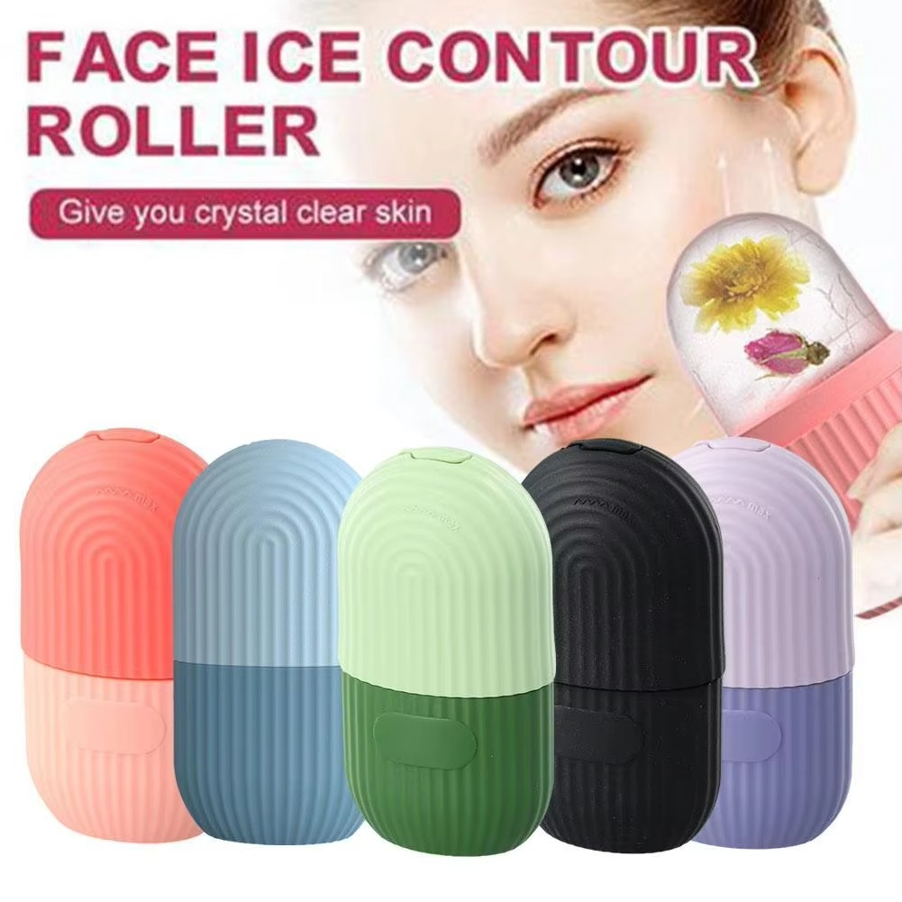 Ice Roller Facial Massage | Silicone Cleansing Ice Lattice | Ice Cube