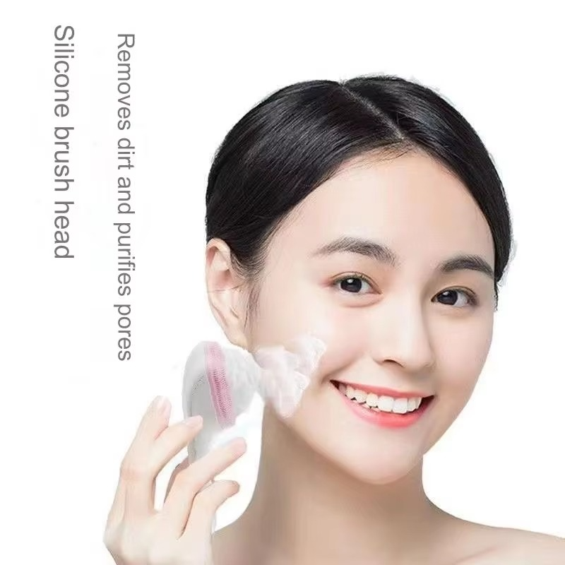 1 pcs Silicone Face Scrubber Exfoliating Brush, Manual Handheld Massager, Facial Cleansing
