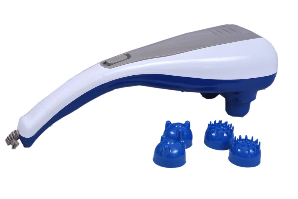Plastic 50 Hz Dual Hand Dolphin Body Massager | For body Pain.
