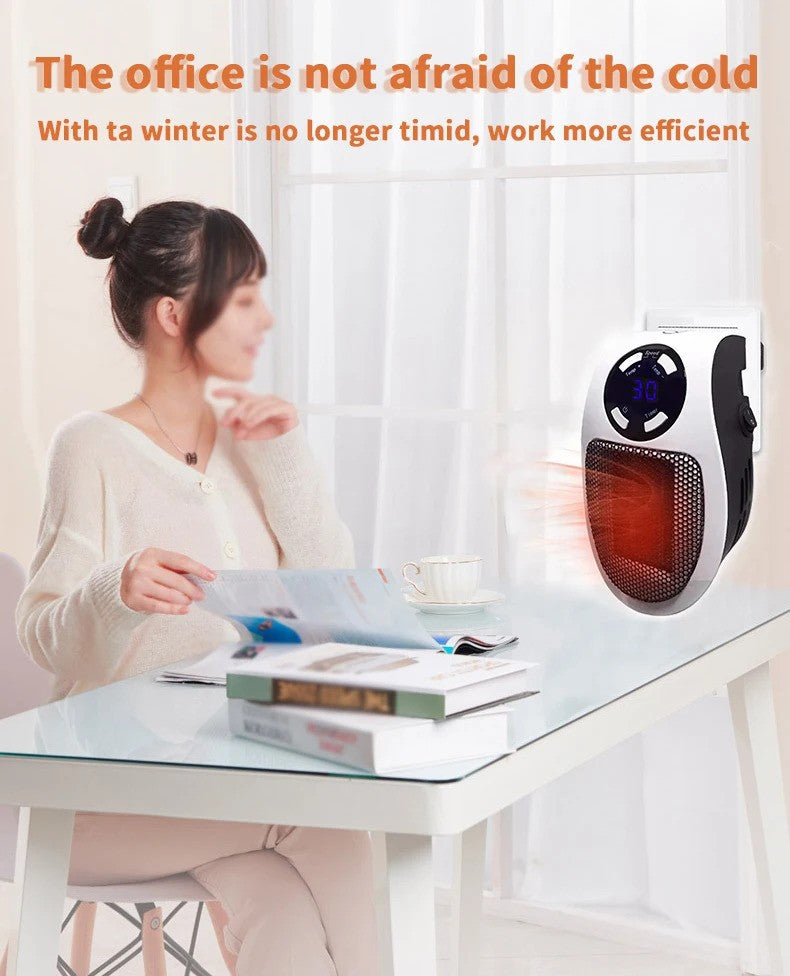 Portable Electric Heater Fan Heater Electric Ceramic Fan Energy-Saving Heater Safe Quiet