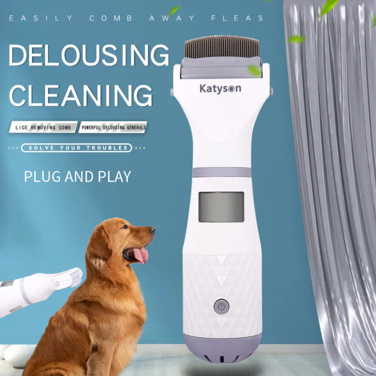 Electric Pet Dog Comb Hair Cleaning Tool Cat Dog Comb Can Drive