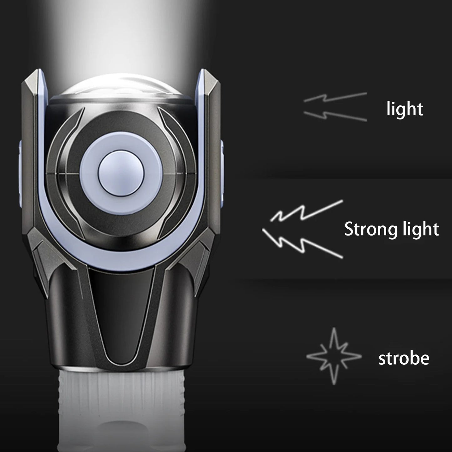 360 Degree Rotating Flashlight Outdoor Led Flashlight Rechargeable Torch for Camping Outdoor