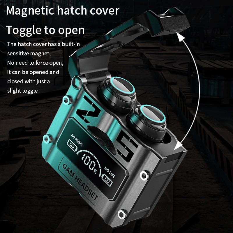 M25 Bluetooth 5.3 Wireless Earbuds HiFi Sound, LED Battery Display, 40