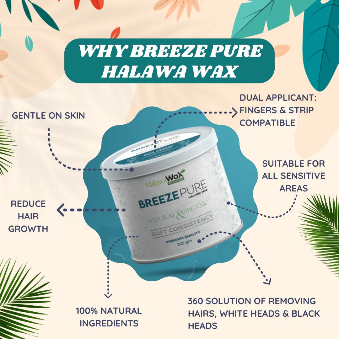 Breeze Pure Organic Halawa Finger Wax | Hair Removal Wax | Best