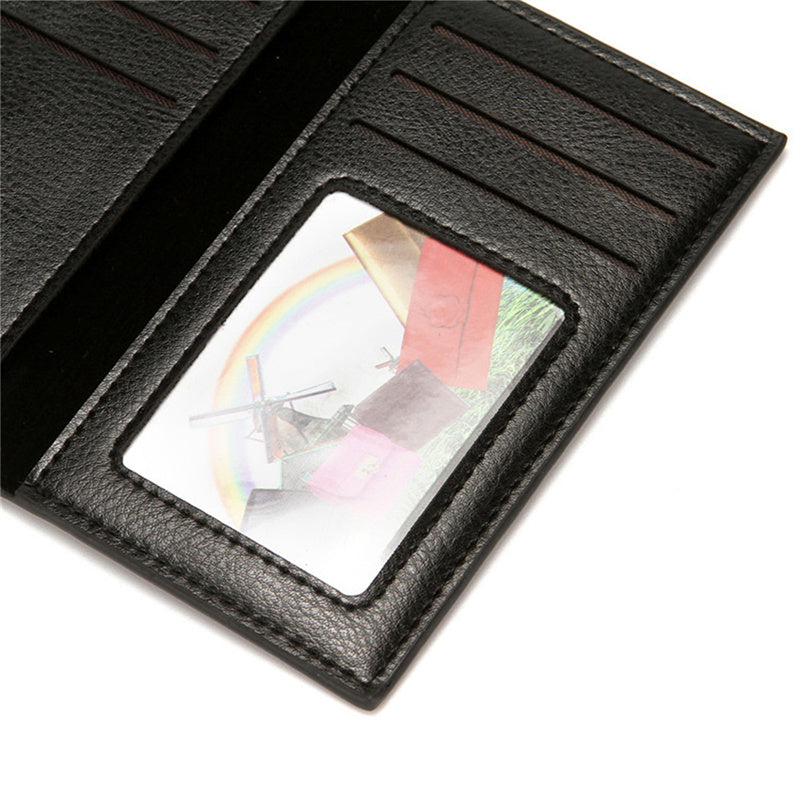 Men PU Leather Wallet Business Clutch Bag Multi Card Slot Credit Card