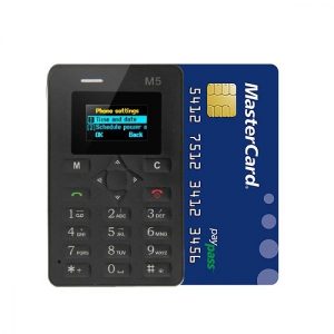 M5 MINI MOBILE CREDIT CARD SIZE (random color )