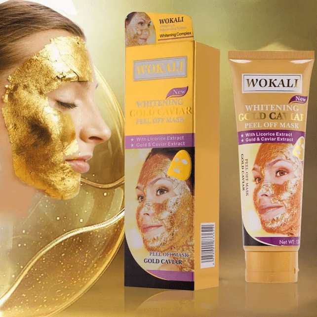 WOKALI Gold Caviar Mask Face Peel Off Mask Rejuvenating Skin Care Gold