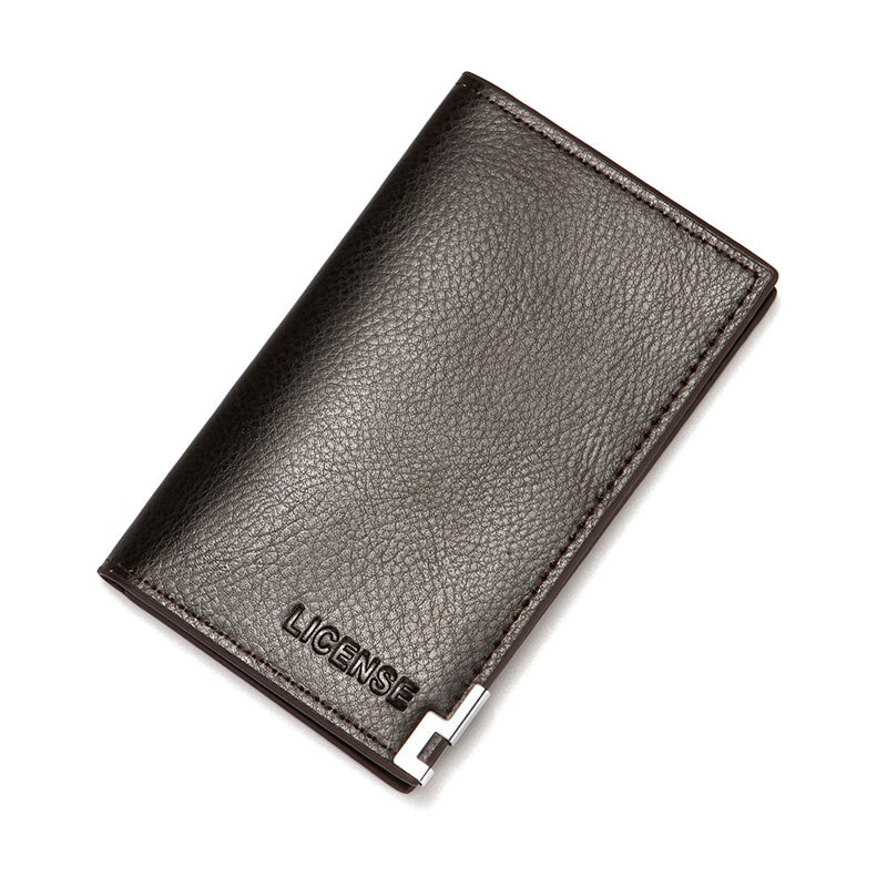 Men PU Leather Wallet Business Clutch Bag Multi Card Slot Credit Card