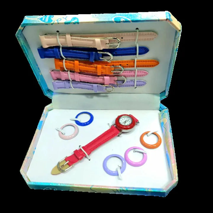 Bindas Collection 5 In 1-Multi Dials & Strap Wrist Watch