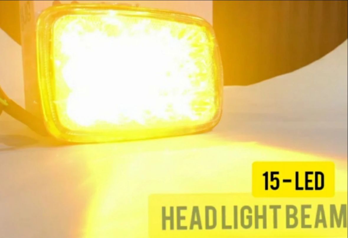 5 function Led head light | 15 led fog bike headlight beam